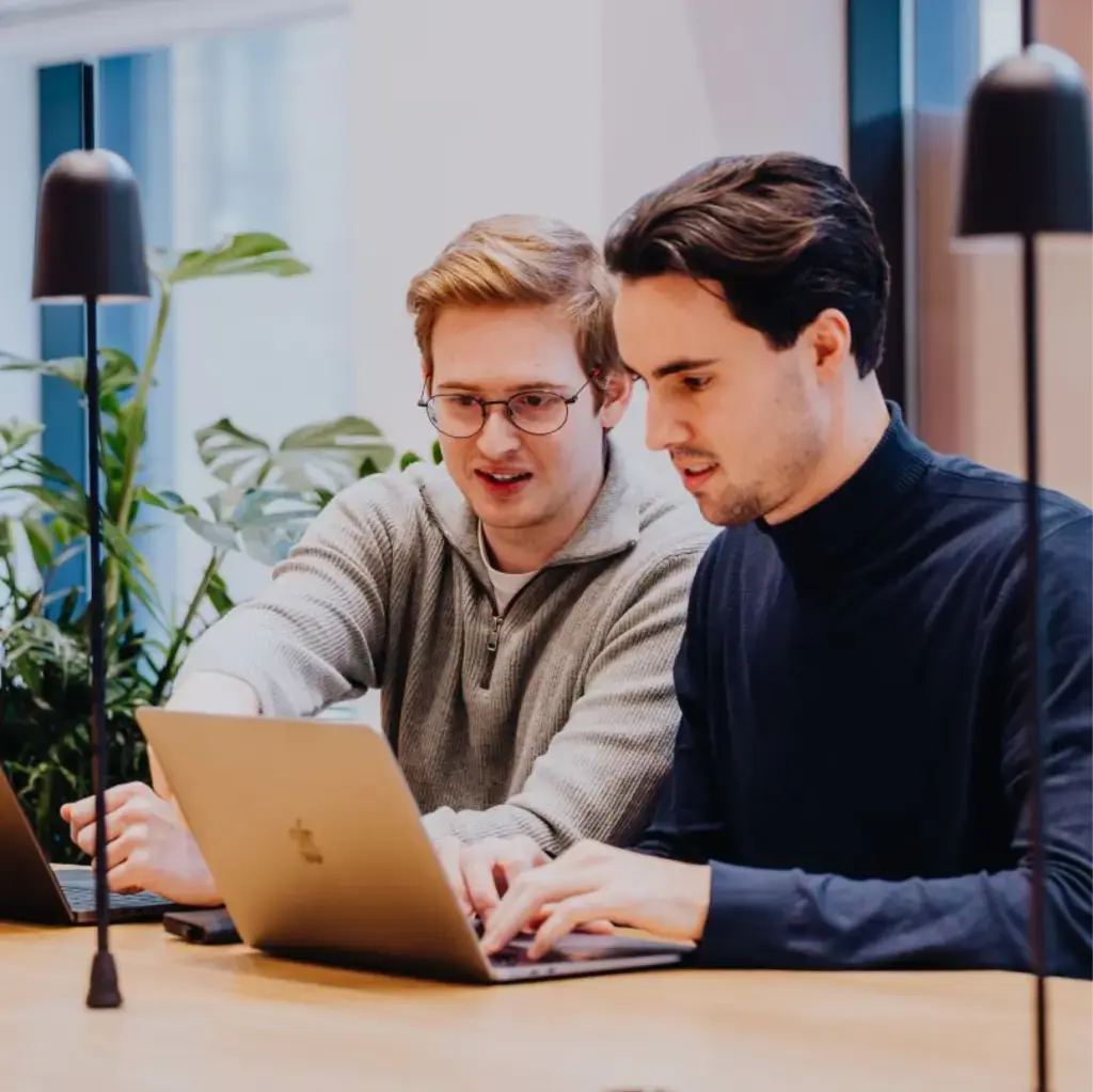 Siebe Baree and Loïc Ponnet, co-founders of Enkryptify